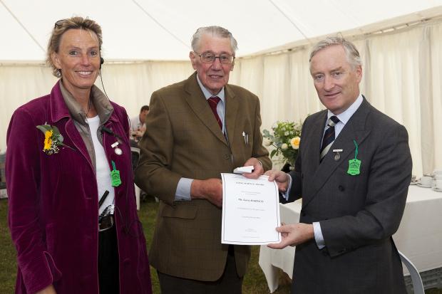 Cotswold Journal: Gerry Barnett (centre) at the Moreton Show 2016. Photo credit: Chris Roberts