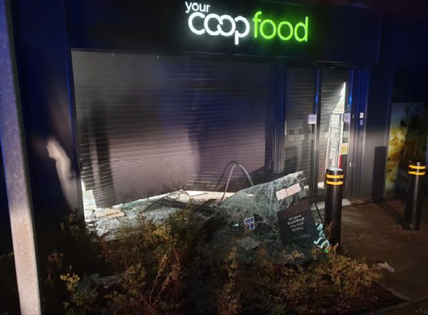 Cotswold Journal: The damage caused to the Co-op following the reverse ram