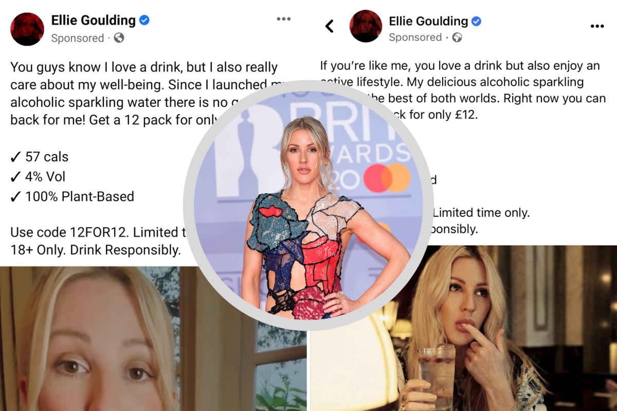 Pop Star Ellie Goulding's Facebook posts for alcohol brand banned