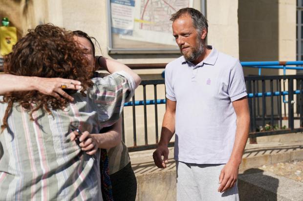 Cotswold Journal: David Baldwin leaving Northampton Magistrates’ Court after he was released on bail. Picture: Jacob King/ PA Wire