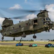 LOAD: Another Chinook is being transported through the Cotswolds