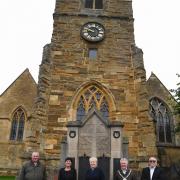 From left: Mike Wells, Helen Morgan (Shipston Town Council clerk), Revd Sarah Edmonds (St Edmund’s), Cllr Ian Cooper, Glyn Slade.