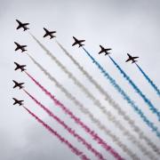 FLY OVER: Red Arrows will be flying over Worcestershire just in time for the jubilee weekend