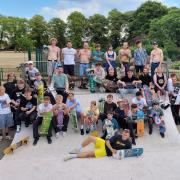 More than 30 youngsters gathered for a skate jam to demand a better skate park