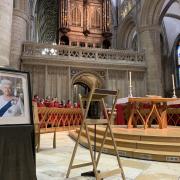 A special service in honour of Her Late Majesty was held at Gloucester Cathedral