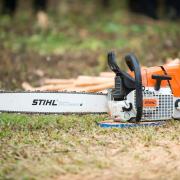 A Stihl chainsaw was among the items stolen as thieves broke into a shed in Moreton