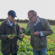 Charlie Ireland and Jeremy Clarkson at the Cotswolds farm.