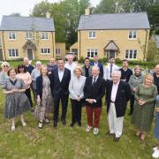 Sir Geoffrey Clifton-Brown MP joined by residents and representatives from Deeley Homes Moreton Edge celebration