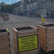 It had been announced in November that the wooden planters were to be removed.
