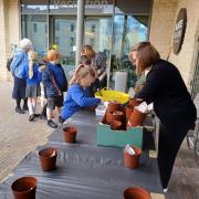 Stow Primary School pupils are taking part in the project with retirement village Beechwood Park residents