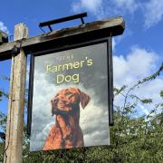 Jeremy Clarkson's pub, The Farmer's Dog, near Burford in the Cotswolds.