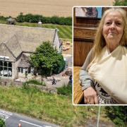 Elizabeth Palmby broke her ribs at the Cotswolds pub.