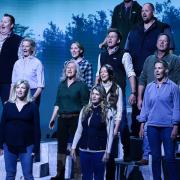 The 34-member Hawkstone Farmers Choir, which includes local farmer Chris, plans to take the spotlight at Hammersmith Apollo.