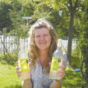 Lucy Rollett of Nurses Cottage, Little Comberton, and her award-winning drinks.