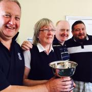 The winning team at Naunton Downs’ captain’s charity day.