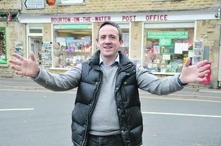 Gary Kirkman outside Bourton Post Office which is opening seven days a week and having a refurbishment