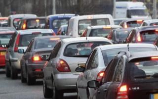 Traffic is currently backed up on the A419
