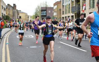 Bourton Roadrunners' Rebecca Townsend posted a sub-four hour time at the London Marathon