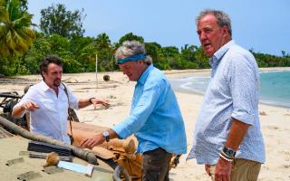 Richard Hammond, James May and Jeremy Clarkson on The Grand Tour.