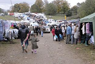 Crowds of people attended Stow Horse Fair.
